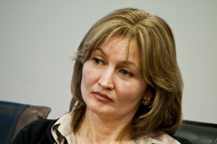 Елена Свентицкая на семинаре в БМА. Рига. 07.12.2011. Фото Мариса Морканса.
